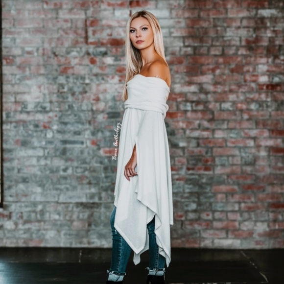 HENRY Off Shoulder Tunic Top - Picture 2 of 3